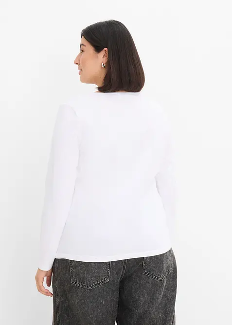 Lot de 2 T-shirts manches longues, bonprix