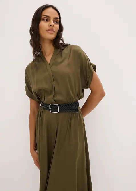 Ceinture tress&eacute;e &agrave; boucle carr&eacute;e, bonprix