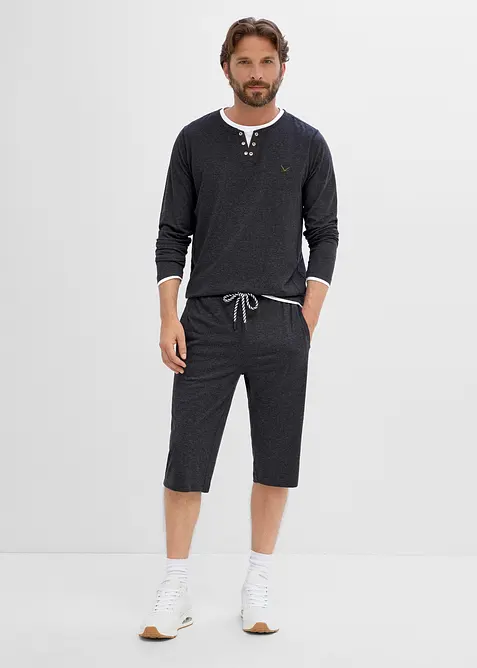 2 in 1 Langarmshirt (2er Pack), bonprix