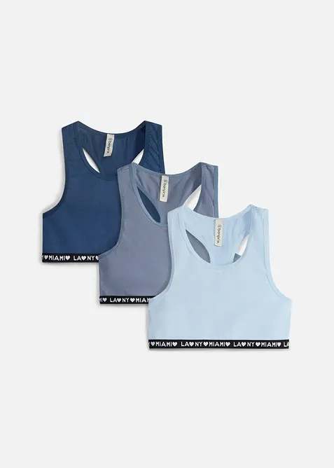 Bustier mit weicher Baumwolle (3er Pack), bonprix