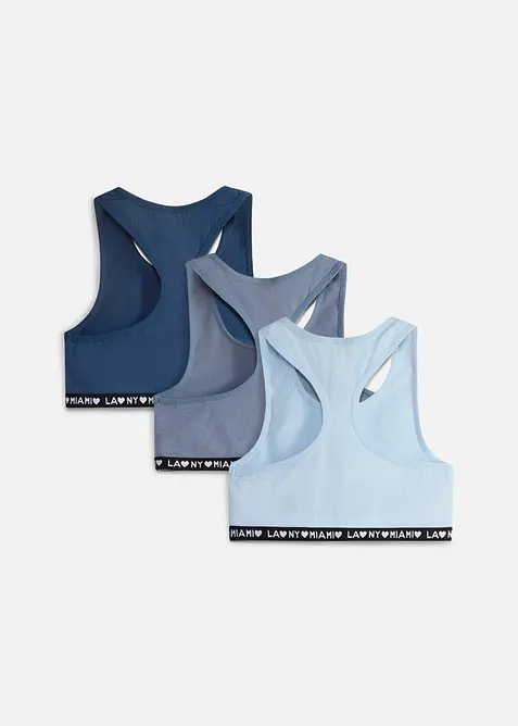 Bustier mit weicher Baumwolle (3er Pack), bonprix