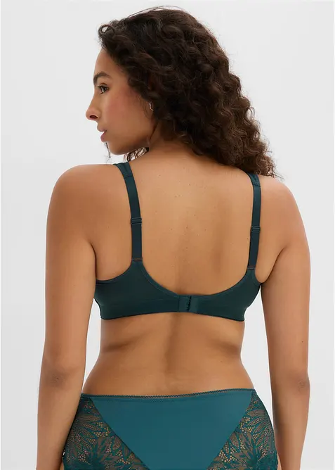 Lot de 2 soutiens-gorge grand maintien sans armatures, bretelles rembourr&eacute;es, bonprix
