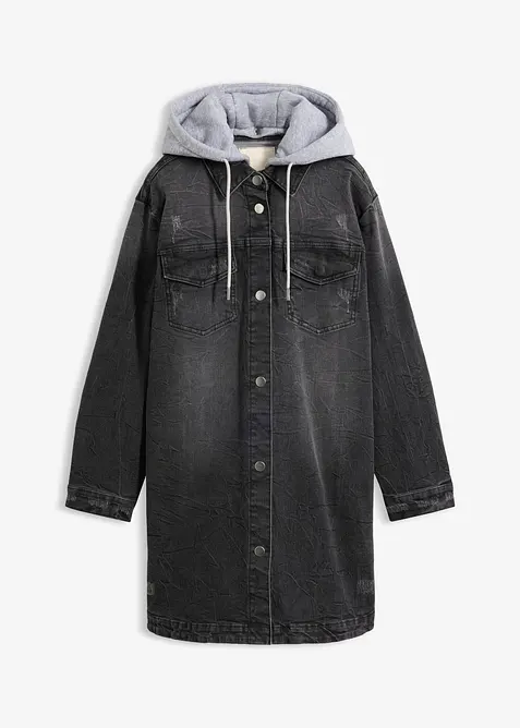 Jeansjacke mit Kapuze, bonprix