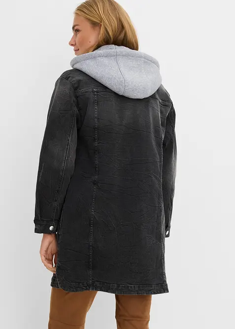 Jeansjacke mit Kapuze, bonprix