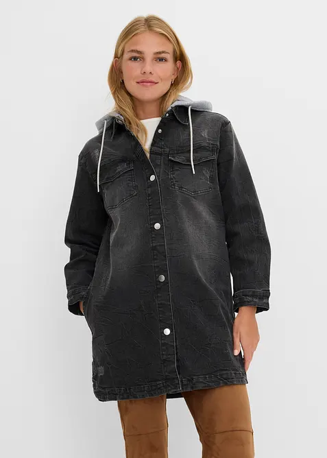 Jeansjacke mit Kapuze, bonprix