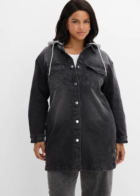 Jeansjacke mit Kapuze, bonprix