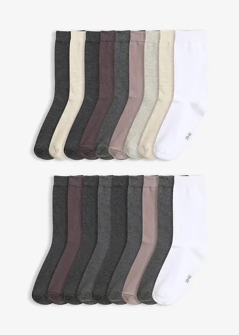 Socken mit Bio-Baumwolle (20er Pack), bonprix