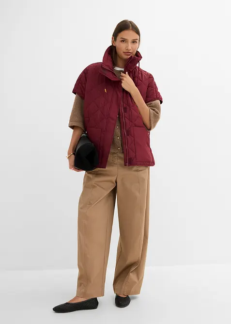 Veste sans manches matelass&eacute;e oversize, d&eacute;perlant, bonprix