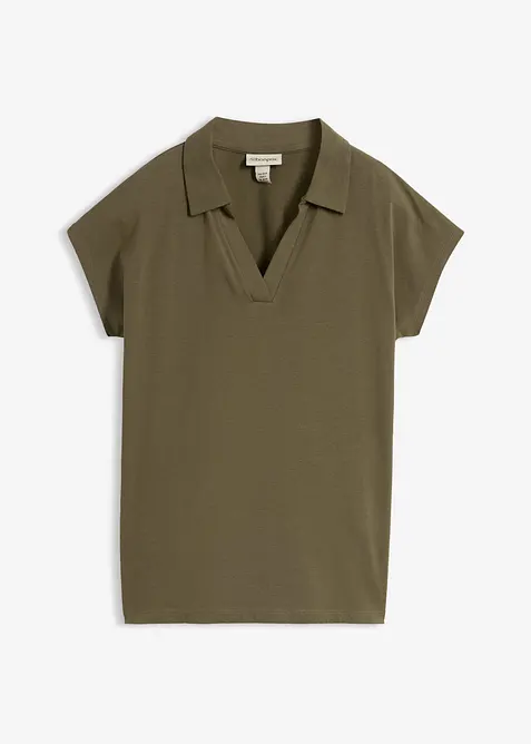 Poloshirt aus elastischem Baumwoll-Mix, bonprix