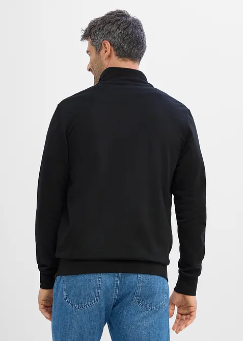 Sweat zipp&eacute; &agrave; col montant et d&eacute;tails, bonprix