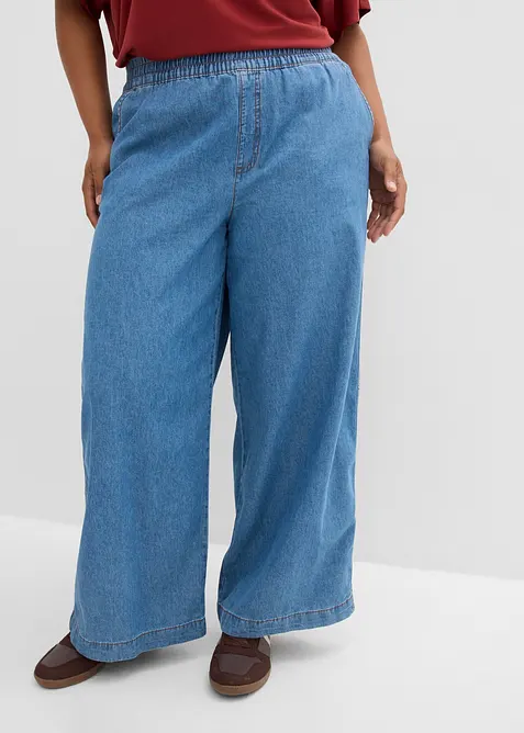 Jean large taille haute, bonprix