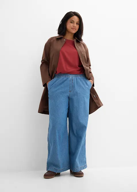 Jean large taille haute, bonprix