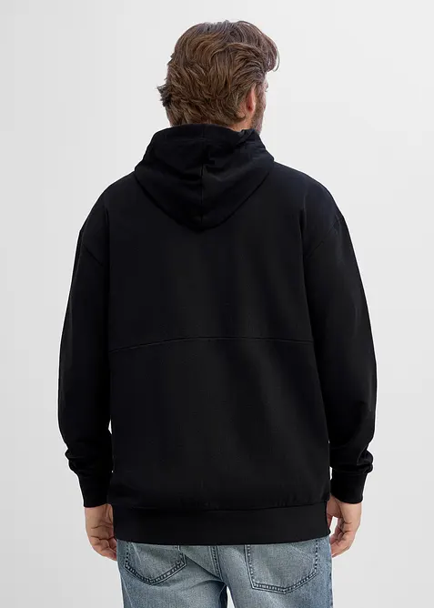Kapuzen-Sweatjacke aus weichem Baumwoll-Mix, Loose Fit, bonprix