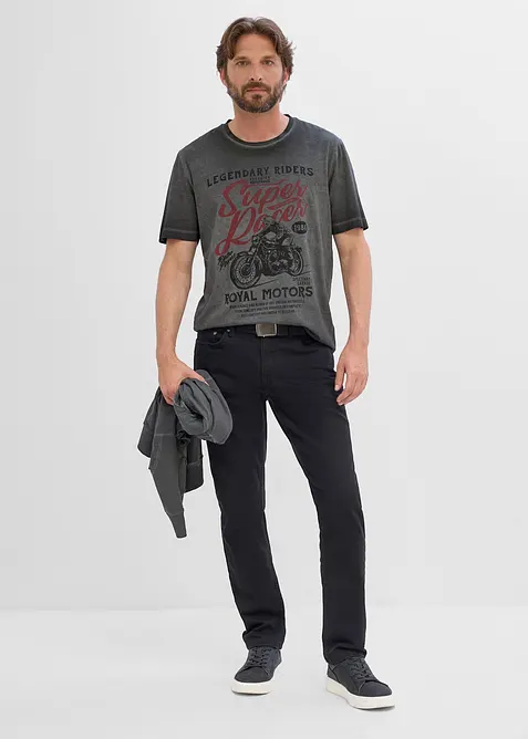 T-Shirt aus Bio-Baumwolle in gewaschener Optik, bonprix