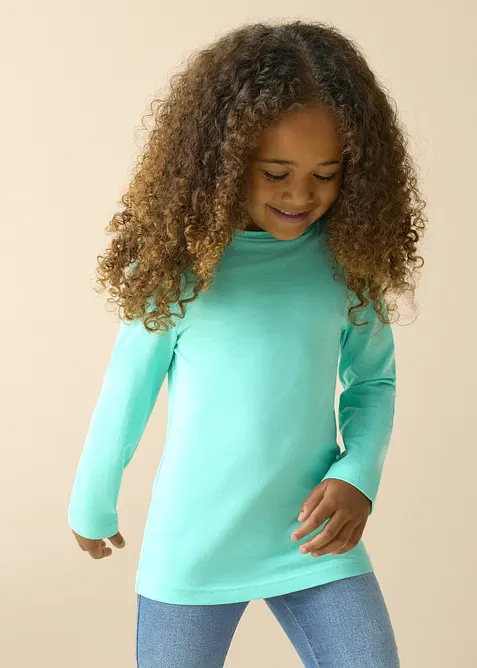 Langarmshirt (3er Pack) aus reiner Bio-Baumwolle, bonprix