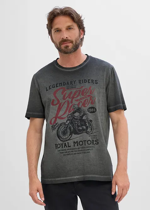 T-Shirt aus Bio-Baumwolle in gewaschener Optik, bonprix