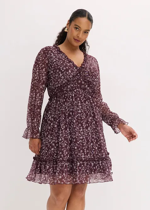 Minikleid aus feinem Mesh, bonprix