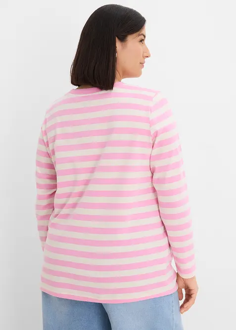Streifenshirt aus reiner Bio-Baumwolle, bonprix
