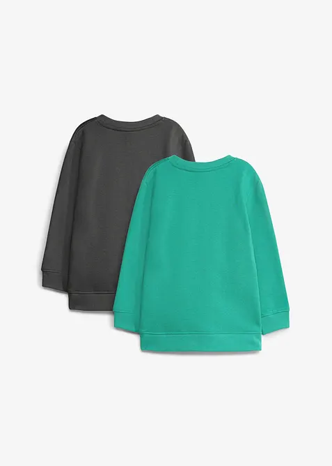 Sweatshirt aus weichem Baumwoll-Mix (2er Pack), bonprix