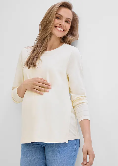 Umstands- und Stillshirts aus Bio-Baumwolle (2er Pack), bonprix
