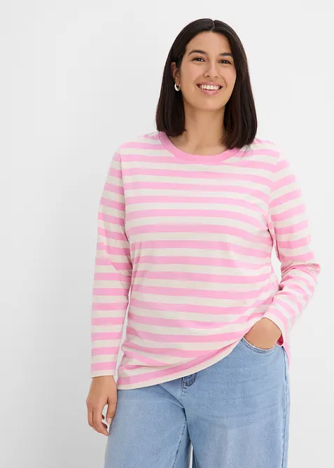 Streifenshirt aus reiner Bio-Baumwolle, bonprix