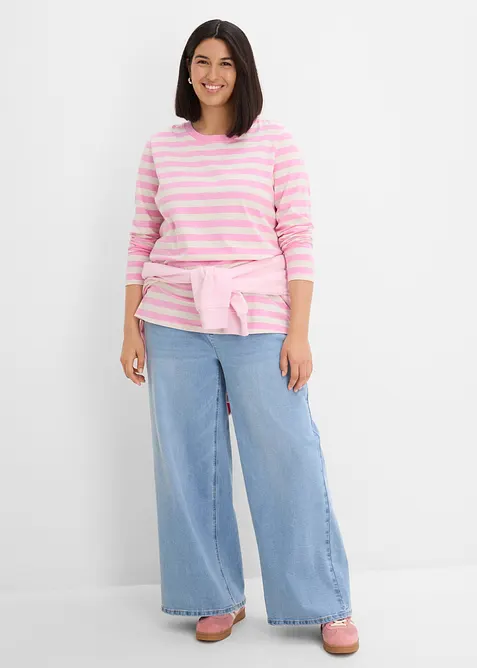 Streifenshirt aus reiner Bio-Baumwolle, bonprix