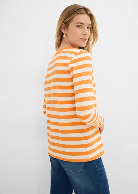 Streifenshirt aus reiner Bio-Baumwolle, bonprix
