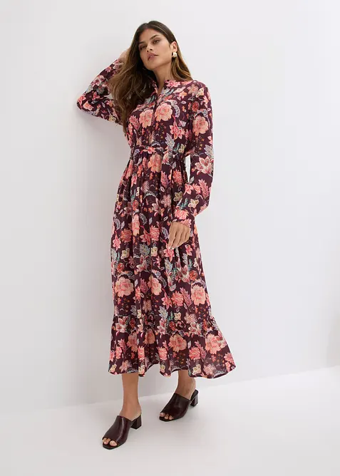 Robe longue et fluide en viscose, bonprix