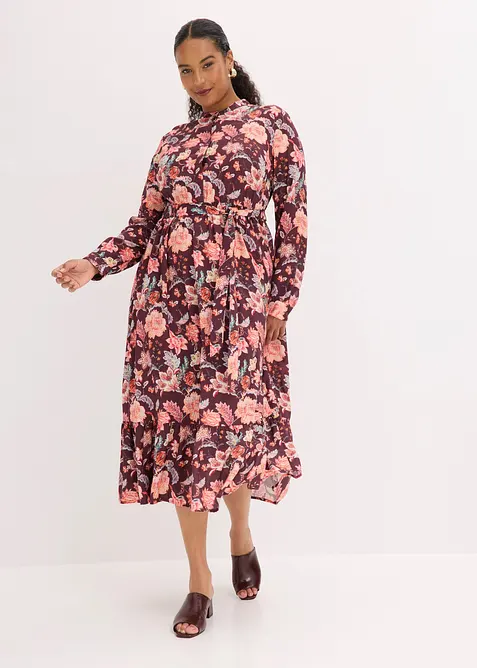 Maxikleid aus flie&szlig;ender Viskose, bonprix