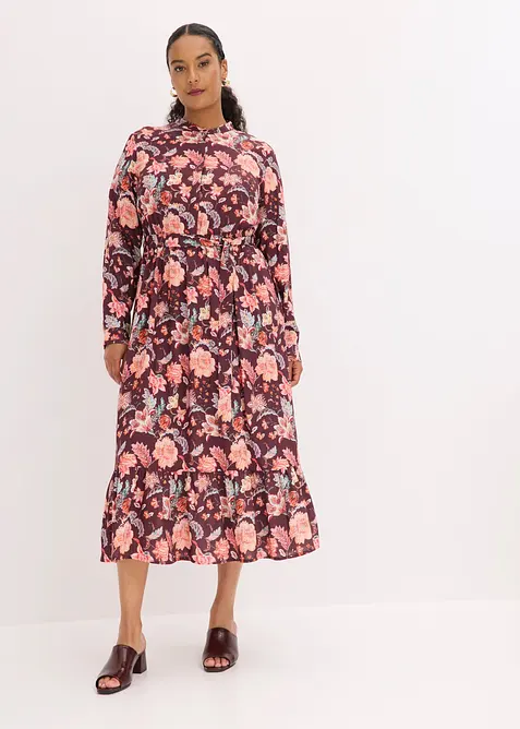 Maxikleid aus flie&szlig;ender Viskose, bonprix
