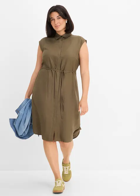 Robe chemise en viscose douce, bonprix