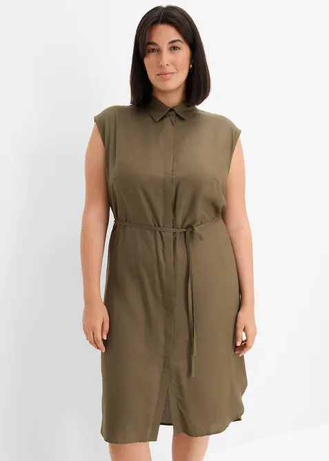 Robe chemise en viscose douce, bonprix