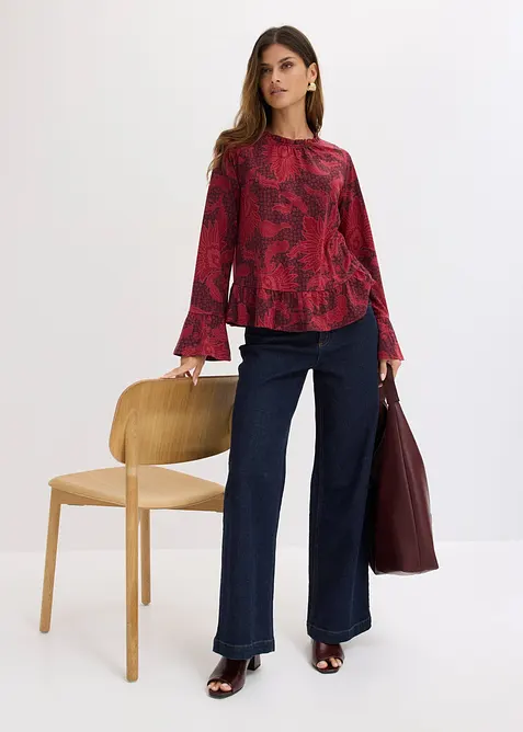 Shirtbluse aus softem Modal-Mix, bonprix