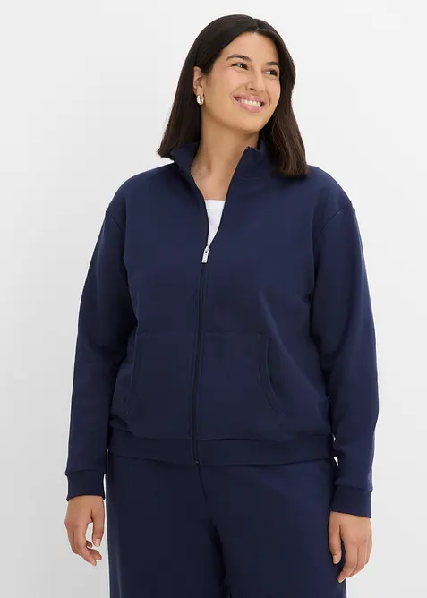 Sweatjacke aus reiner Bio-Baumwolle, bonprix