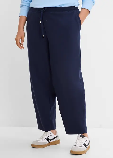Pantalon sweat coupe barrel 100% coton, bonprix