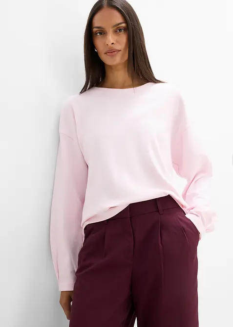 T-shirt manches longues 100% coton, bonprix