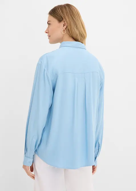 Hemdbluse aus softer Viskose, bonprix