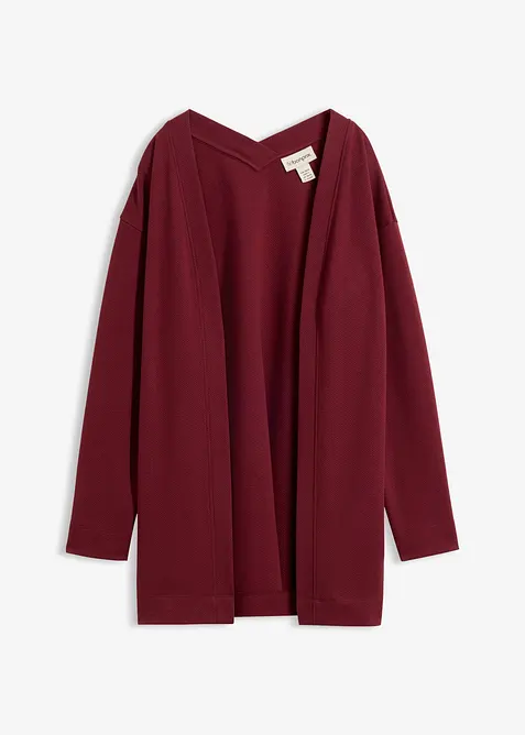 Long-Sweatjacke aus weichem Baumwoll-Mix, bonprix