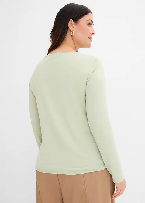 T-shirt manches longues en mati&egrave;re l&eacute;g&egrave;re, bonprix