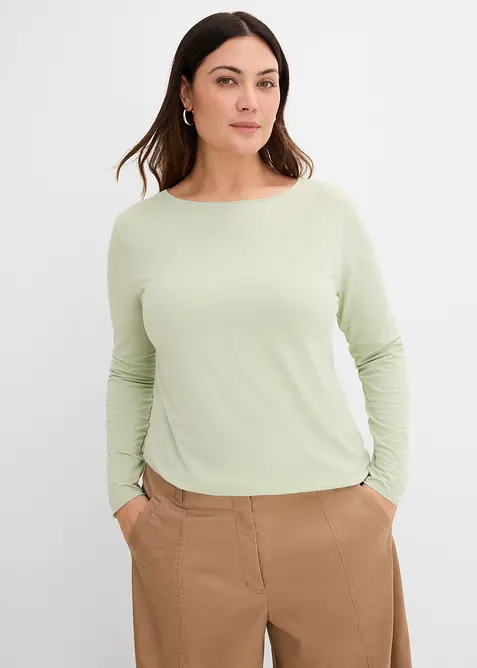 T-shirt manches longues en mati&egrave;re l&eacute;g&egrave;re, bonprix