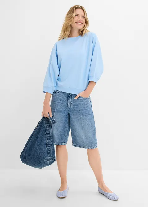 Sweat oversize 100% coton, bonprix