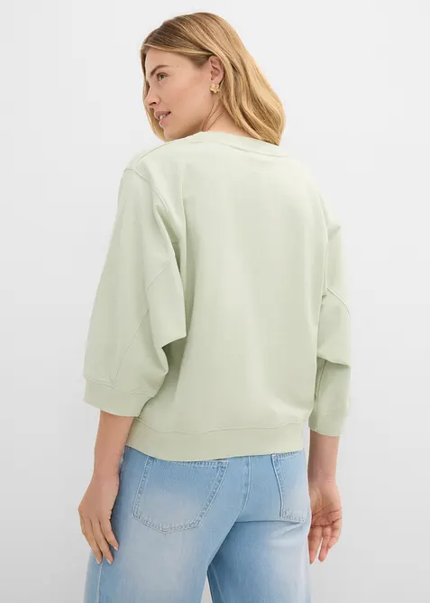 Oversize-Sweatshirt aus reiner Baumwolle, bonprix