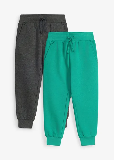 Jogginghose aus weichem Baumwoll-Mix (2er Pack), bonprix