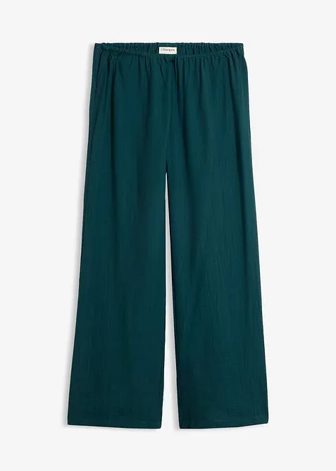 Schlupfhose aus strukturiertem Viskose-Mix, bonprix