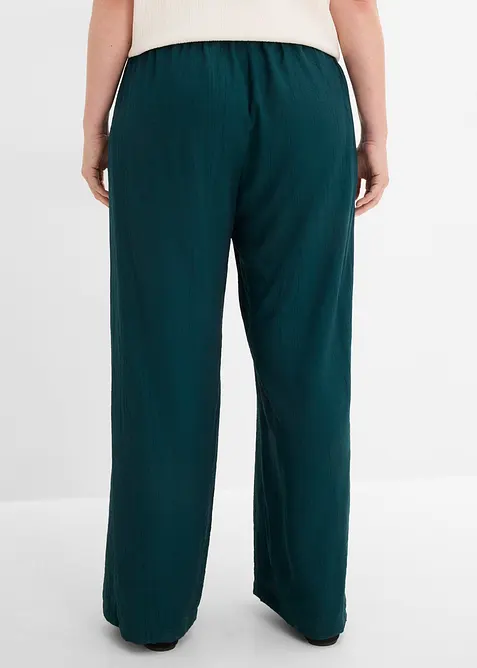 Schlupfhose aus strukturiertem Viskose-Mix, bonprix