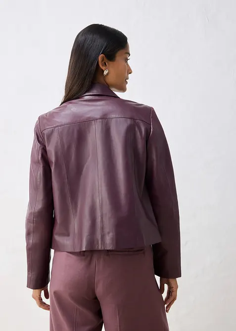 Lederjacke aus softem Lammnappa, bonprix