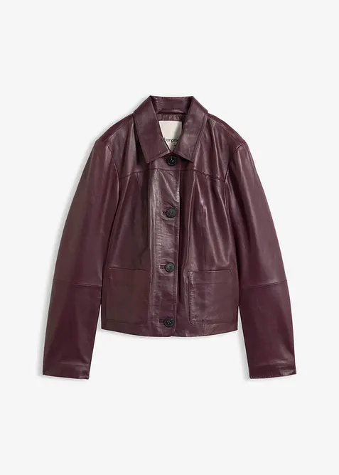 Lederjacke aus softem Lammnappa, bonprix