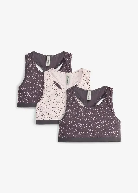 Bustier mit weicher Baumwolle (3er Pack), bonprix