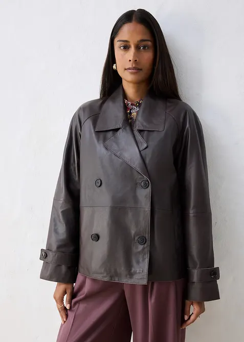 Cabanjacke aus Lammnappa-Leder, bonprix