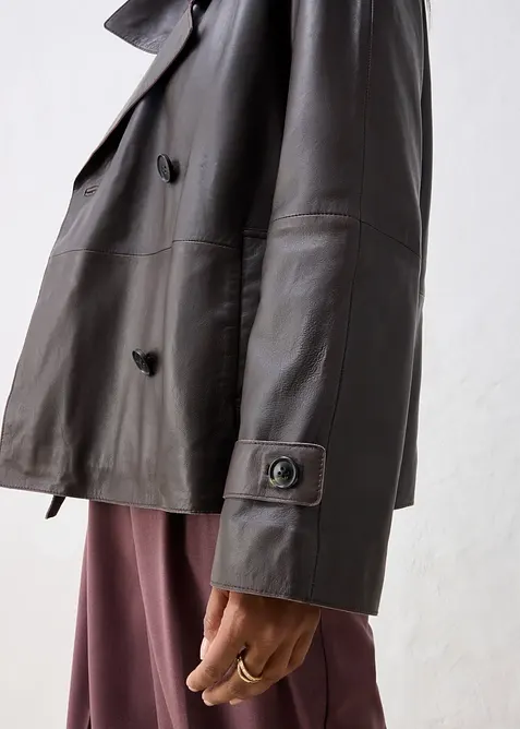 Cabanjacke aus Lammnappa-Leder, bonprix